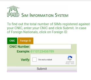 Pmd sim card information website