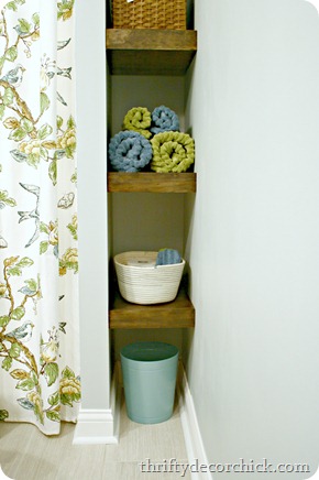 bathroom shelves
