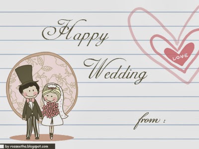 Rosseetha's blog: Happy Wedding (Blank)