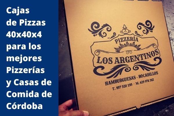 cajas de pizzas 40x40x4