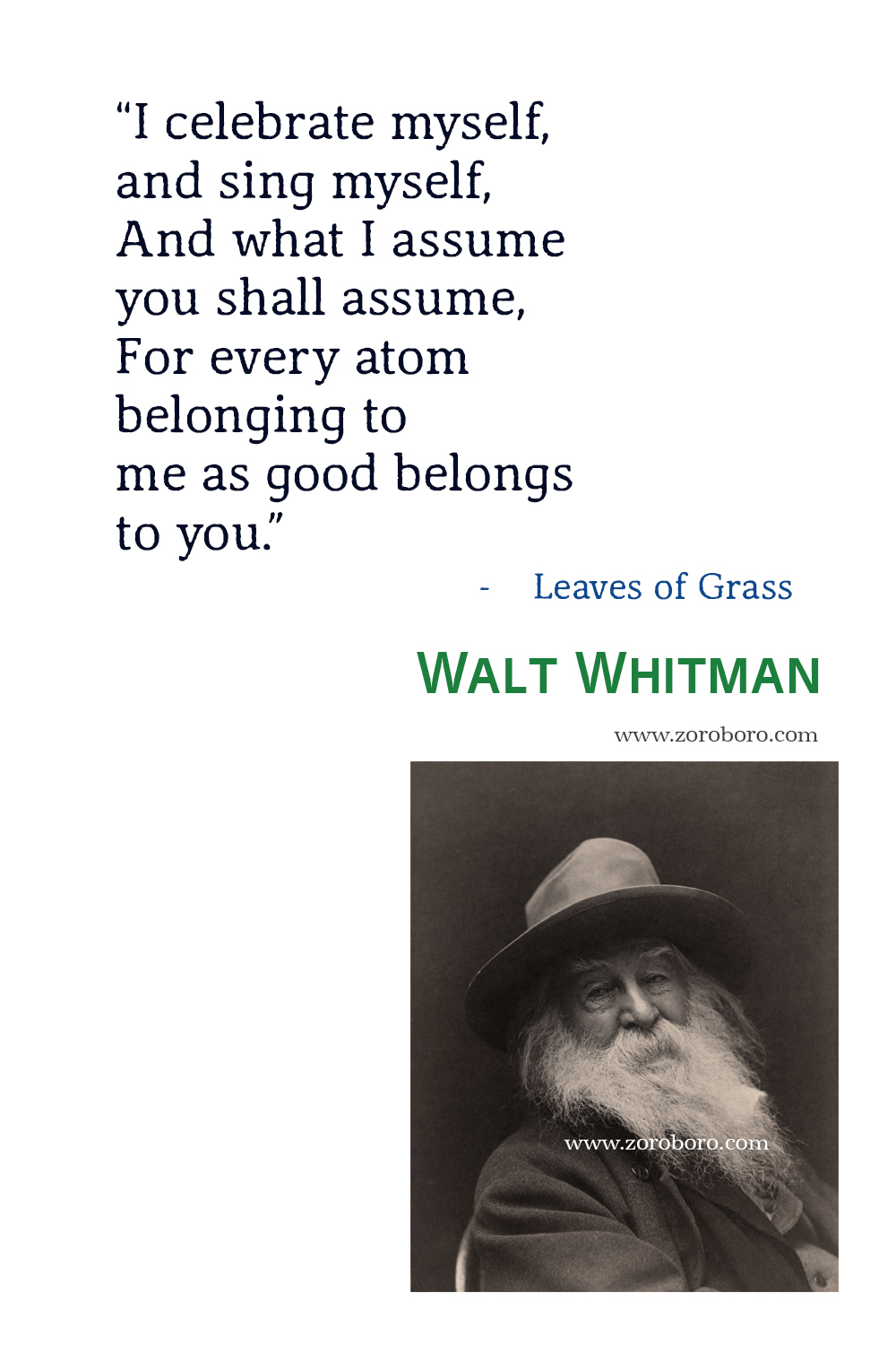 Walt Whitman Quotes, Poet, Poetry, Walt Whitman Poems, Walt Whitman Books Quotes, Walt Whitman : Selected Poems, Walt Whitman Song of myself & Leaves of grass.