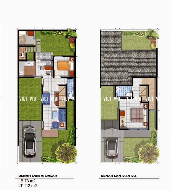  Desain  Rumah  Minimalis  2  Lantai  Type  70  MODEL RUMAH  UNIK