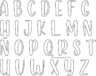 Moldes para hacer letras