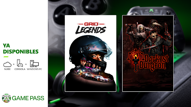 Grid Legends y Darkest Dungeon ya disponibles en Game Pass