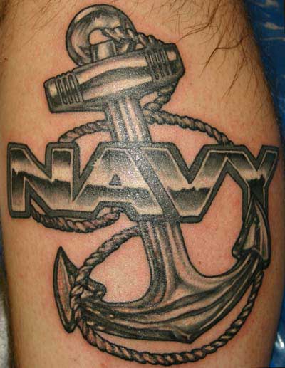 Anchor Tattoo and Fish Tattoo Design 5