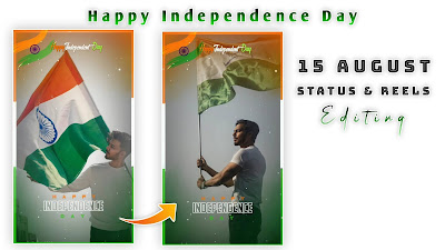 How To Make Trending 15 August Happy Independence Day WhatsApp Status Video Editing In Kinemaster 4K