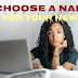 Pick a name for your new blog