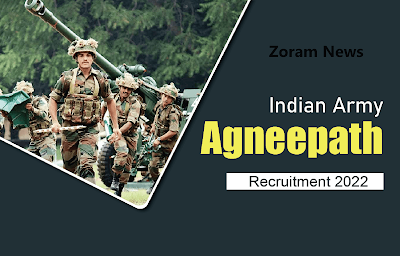 The Recruiting Zone (North East States) for Agniveer Recruitment Rally for the state of Mizoram shall commence at Aizawl on October 4, 2022.  Earlier the states of Nagaland, Meghalaya, and districts of Upper and Central Assam has been conducted.