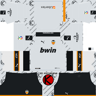 Valencia CF 2019/2020 Kit - Dream League Soccer Kits