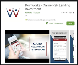 Aplikasi investasi koinworks