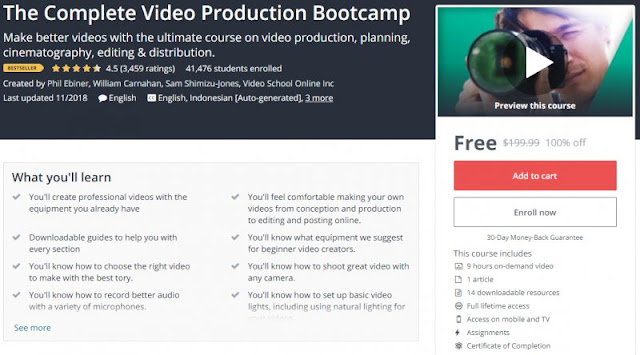 [100% Off] The Complete Video Production Bootcamp| Worth 199,99$