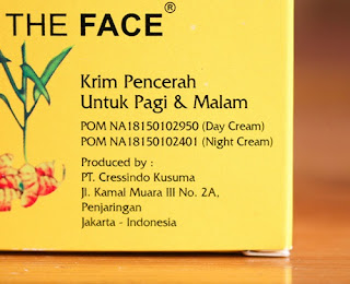 Cream Temulawak The Face BPOM