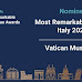 I candidati per i Remarkable Venue Awards 2021: tanti i siti italiani