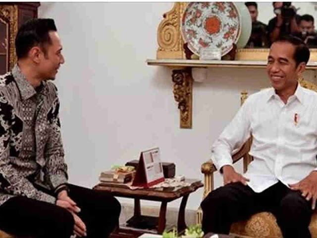 Joko Widodo Terima Agus Harimurti Yudhoyono di Istana Negara