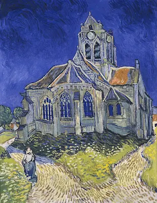 The Church at Auvers, 1890. Musée d'Orsay, Paris painting Vincent van Gogh