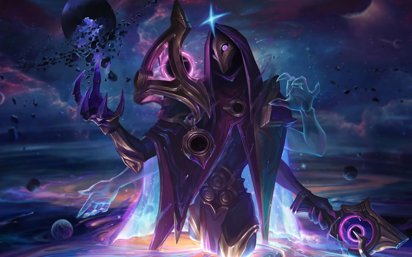 Dark Cosmic Jhin Splash Art Lol 4k Wallpaper 87