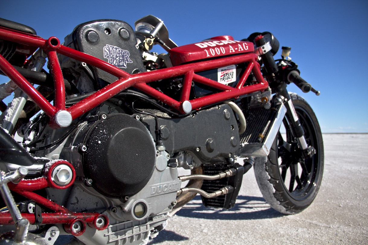 Ducati Monstar S4RS - Sodium Distortion Salt Flats Racer by Super Rat