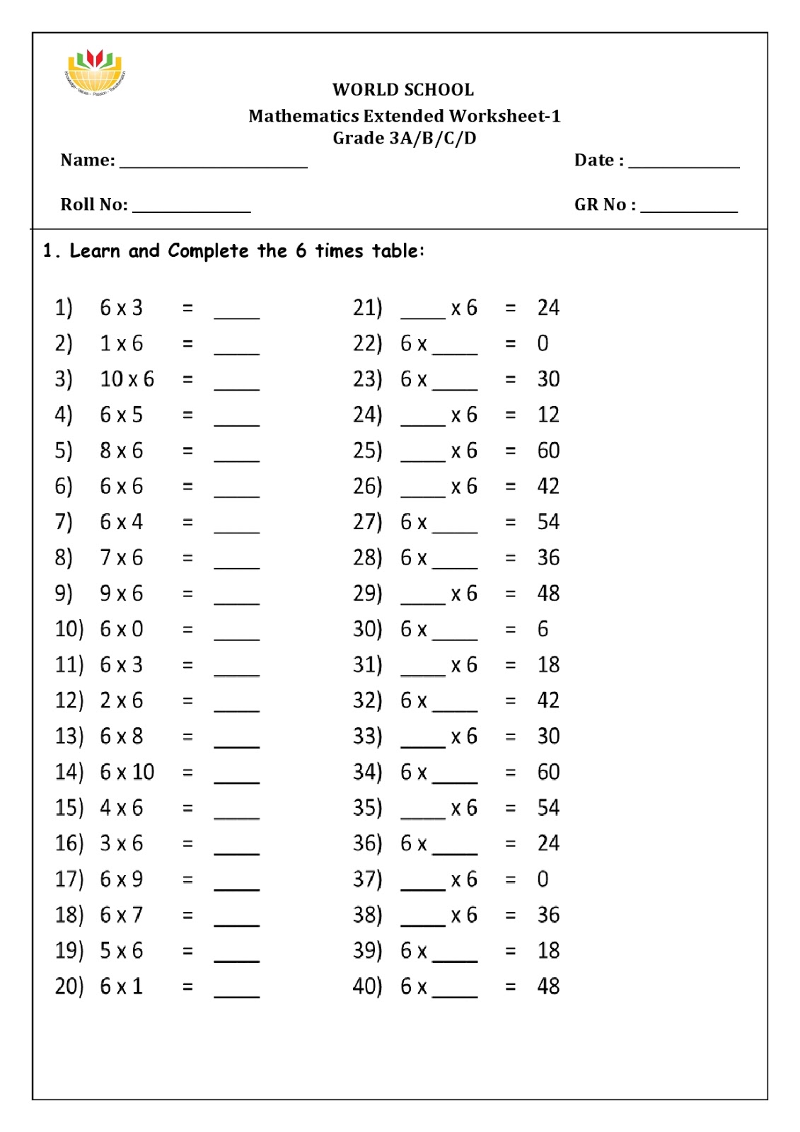 birla world school oman homework for grade 3 as on 13092018