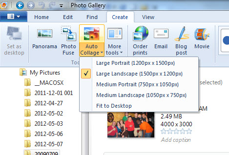 Windows Photo Gallery