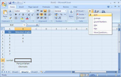 Cara Membuat Perhitungan Otomatis di Excel 2007