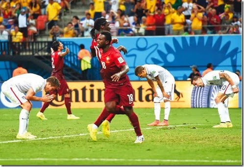 Portugal vive pero reza, empató 2 - 2 con Estados Unidos #Brasil2014