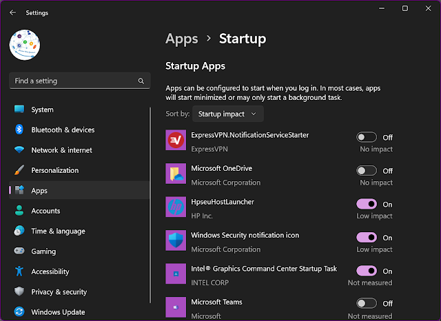 Minimize Startup Apps