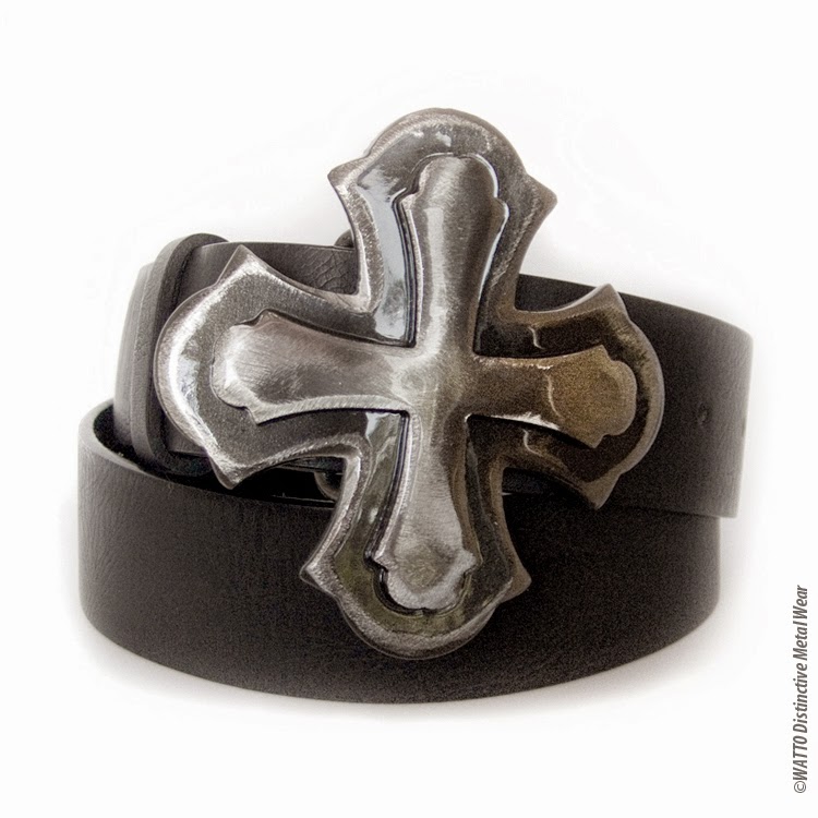 handmade cross belt buckle