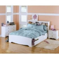 White 4 Piece Bedroom Set - Full Size