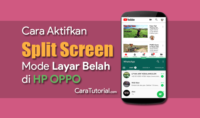 Cara Mengaktifkan Mode Layar Belah (Split Screen) di HP OPPO