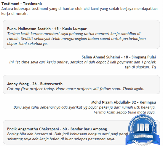 Khidmat diberikan jobdirumah.com