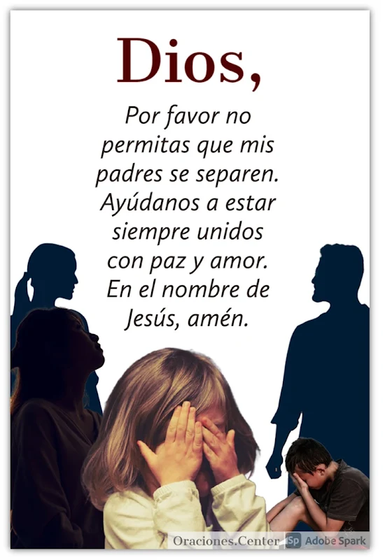 Oración para que mis Padres NO se Separen