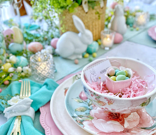 Prettiest Pastel Tablescape and Easy Easter Egg Sugar Cookies Thursday Favorite Things