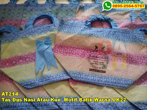 Tas Dus Nasi Atau Kue Motif Batik Warna UK22 Souvenir 