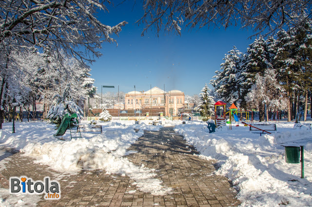 City Park, Bitola, Macedonia - 27.01.2019