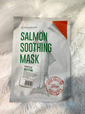 review sheet mask, foreverskin, salmon, skincare salmon