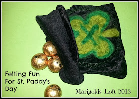 Felting Fun for St. Paddy's Day