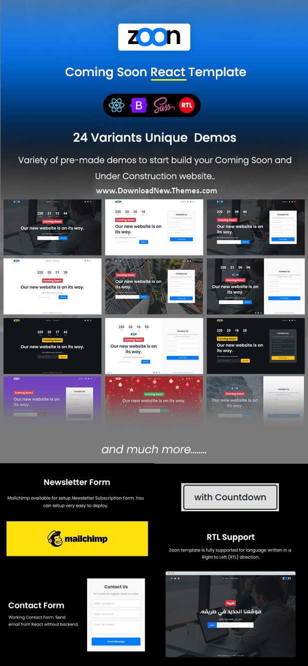 Zoon - Coming Soon React Template Review