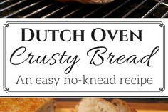 easy, no-knead, Dutch oven crusty