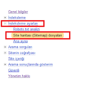 Yandex Sitemap Ekleme Paneli