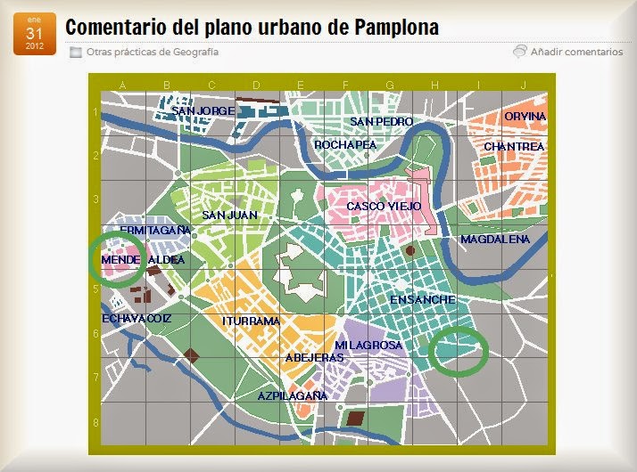 http://www.recursosacademicos.net/web/2012/01/31/comentario-del-plano-urbano-de-pamplona/