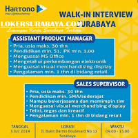 Walk In Interview di Hartono Surabaya Terbaru Juli 2019