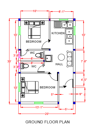 20 x 30 house plan 