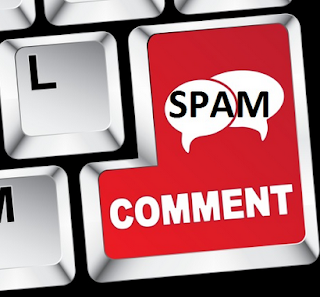 Spam Comments Computer Keyboard Stock Image