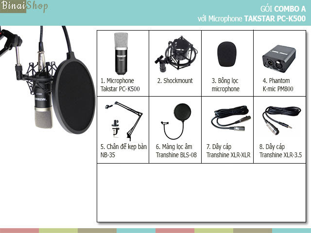 Micro thu âm Takstar PC-K500