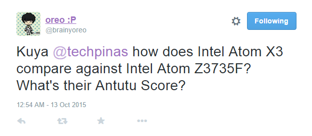 Intel Atom X3 Sofia vs Z3735F Antutu Benchmark Score