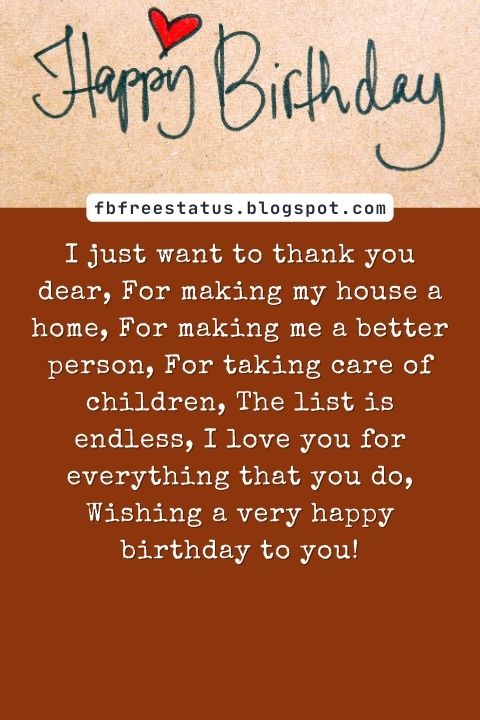 Birthday Wishes For Wife
