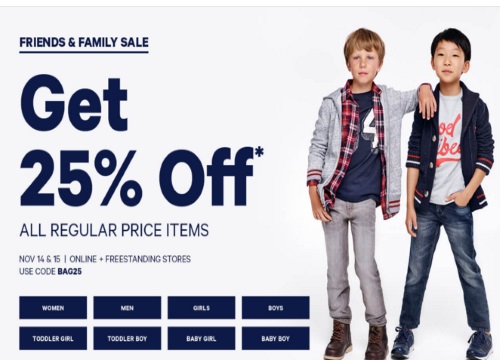 Joe Fresh Friends & Family Event 25% Off Promo Code