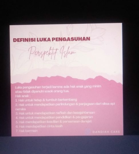 definisi luka pengasuhan perspektif islam