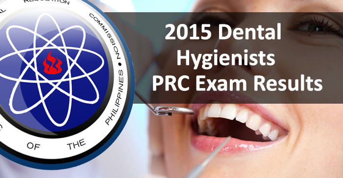 Top 3 Placers June 2015 Dental Hygienists (Written) Board Exam Result