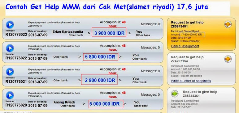 Cth Get Help Cak Met 17,6 juta di MMM